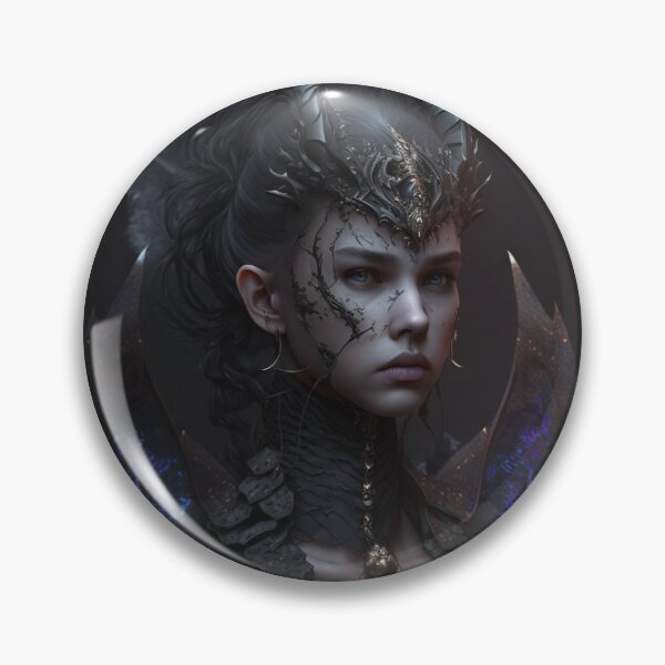 Item preview, Beautiful woman in a black dragon motif. designed and sold by HarriPaloma.