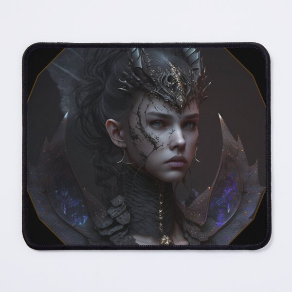 Item preview, Beautiful woman in a black dragon motif. designed and sold by HarriPaloma.
