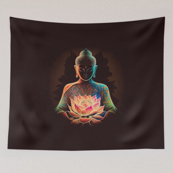 Item preview, Upgrade Your Home with AI Generated Lotos and Buddha Prints designed and sold by RetComly.