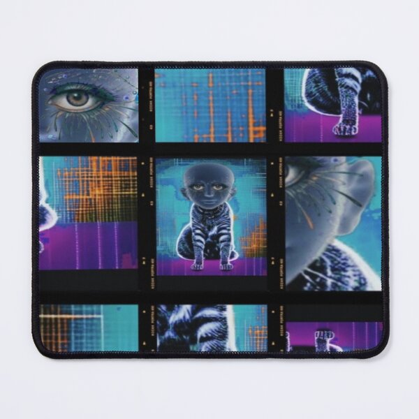 Item preview, cyberpunk mutant cat with a human-shaped head designed and sold by Cyberomiz.