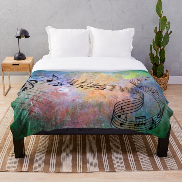 Abstract Music Throw Blanket