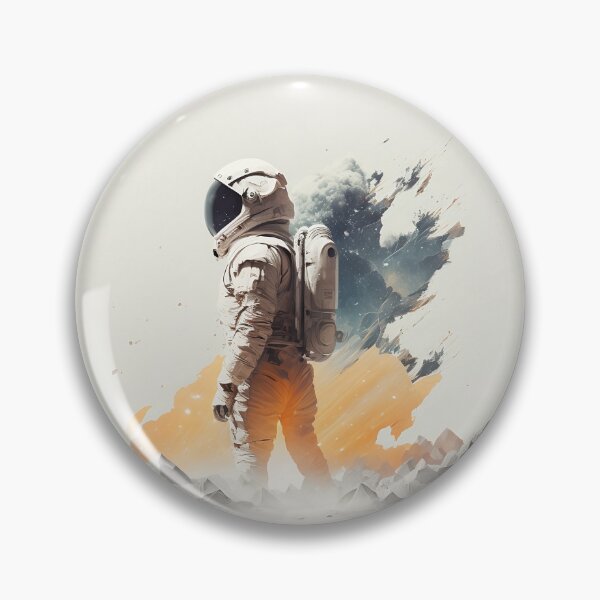 Artikelvorschau, Stehender Astronaut - Abstrakte Komposition entworfen und verkauft von ByDigitalDream.