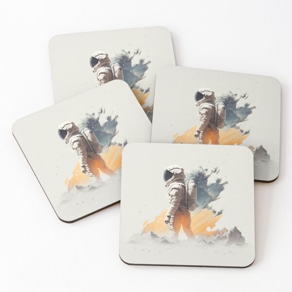 Item preview, Standing Astronaut - Abstract composition designed and sold by ByDigitalDream.