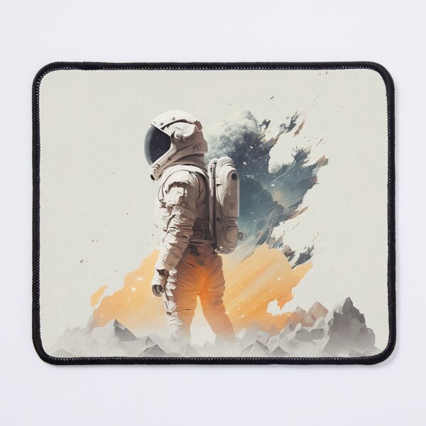 Artikelvorschau, Stehender Astronaut - Abstrakte Komposition entworfen und verkauft von ByDigitalDream.