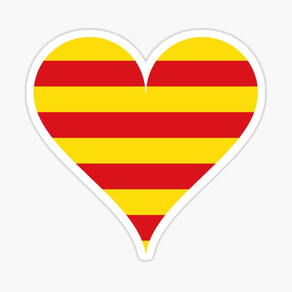Corazón Cataluña Pegatina