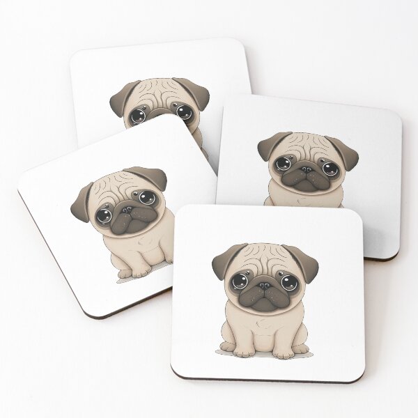 Item preview, Adorable pug puppy designed and sold by SnarkyCoffee.