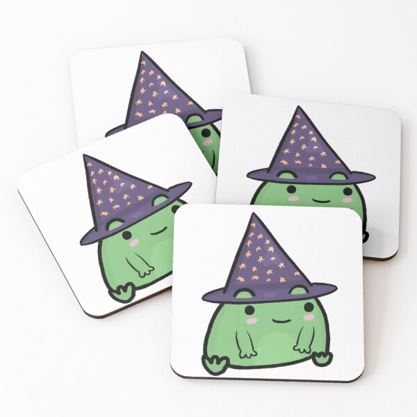 Item preview, magician frog with a wizard hat designed and sold by sticky-turtle.