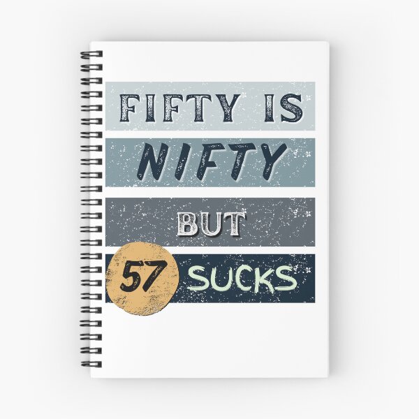 Item preview, 50 is Nifty, but 57? Not so much. designed and sold by AUZANA.