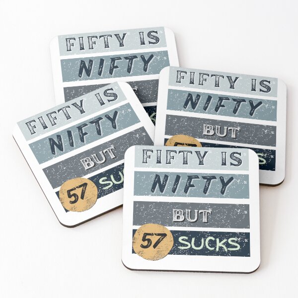 Item preview, 50 is Nifty, but 57? Not so much. designed and sold by AUZANA.