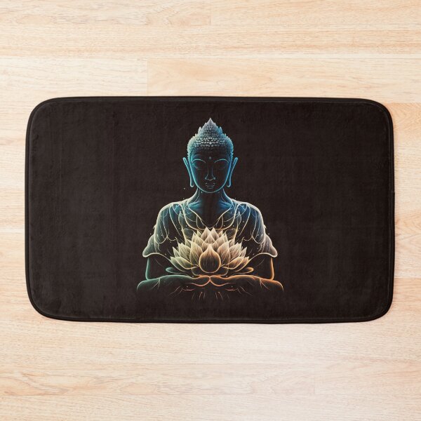 Item preview, Find Harmony with Our AI Generated Lotos and Buddha Image designed and sold by RetComly.
