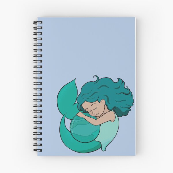 Item preview, Teal Mermaid Hugging a Ball - Variation 2 designed and sold by RoseActress.