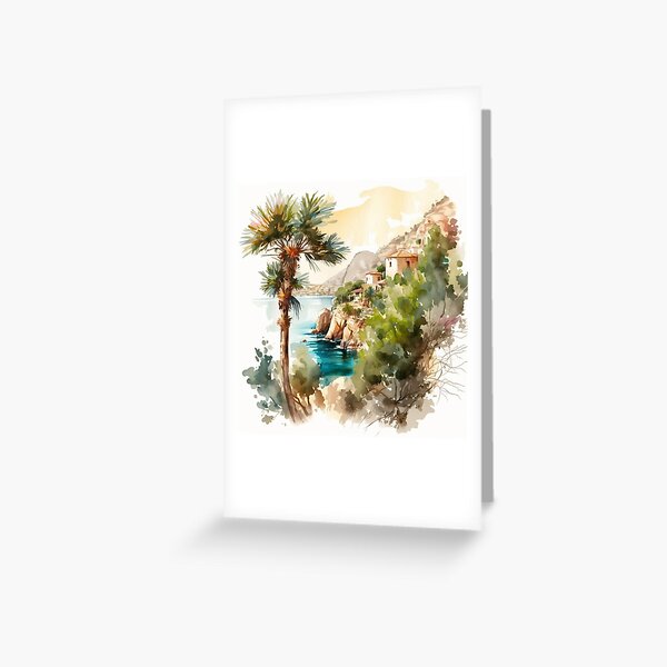 Item preview, Tropical Landscape With Lush Vegetation designed and sold by Wall-Art-Design.
