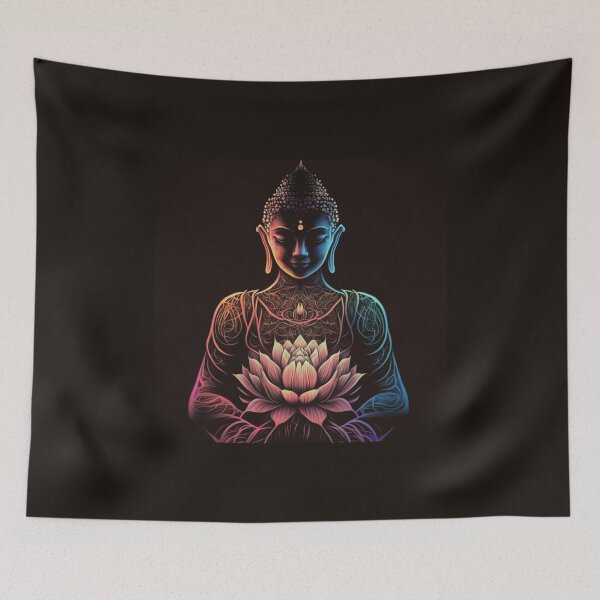 Item preview, Upgrade Your Zen Space with AI Generated Lotos and Buddha Art designed and sold by RetComly.