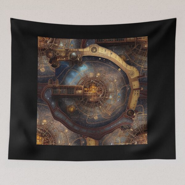 Item preview, Seamless Steampunk fantasy designed and sold by SteampunkMoai.