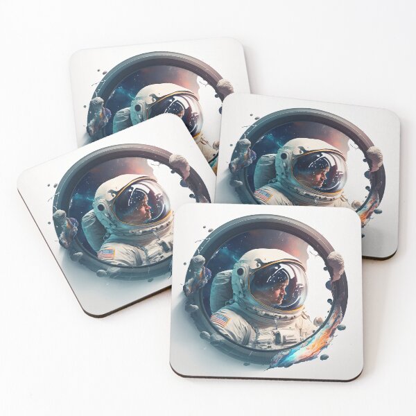 Item preview, Astronaut Portrait - Realistic Composition designed and sold by ByDigitalDream.