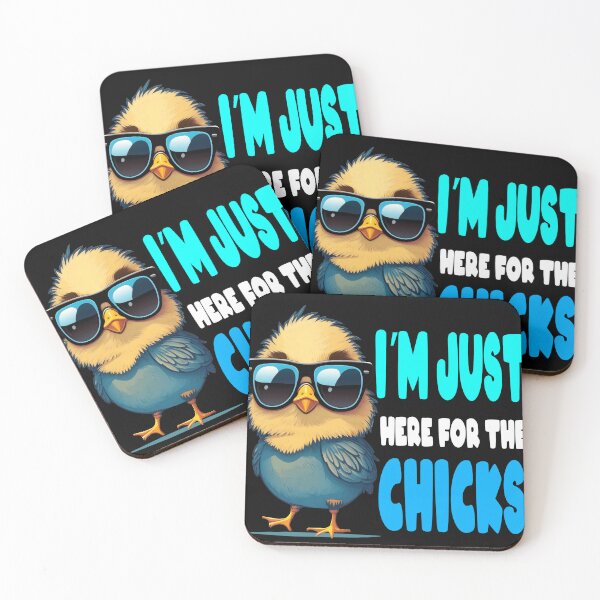 Item preview, Copy of Copy of Copy of Im Just Here For The Chicks Cute Easter Design designed and sold by Animal-ink.