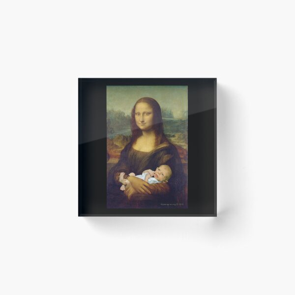 Mona Lisa and Child Acrylic Block