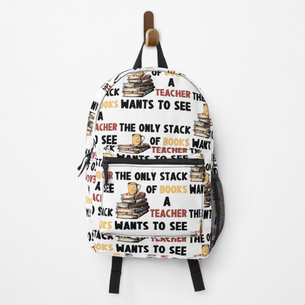 Item preview, Funny Teacher and Stack of books Quote designed and sold by CreativNode.