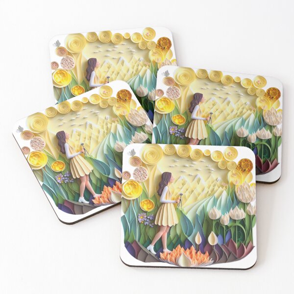 Item preview, Girl in Nature colorful paysage flower  designed and sold by YayaBursk.