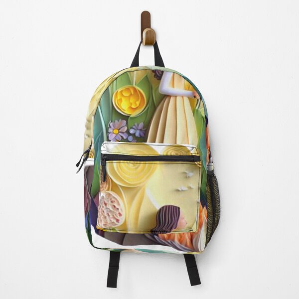 Item preview, Girl in Nature colorful paysage flower designed and sold by YayaBursk.