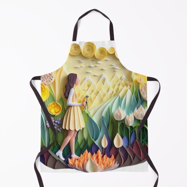 Item preview, Girl in Nature colorful paysage flower designed and sold by YayaBursk.