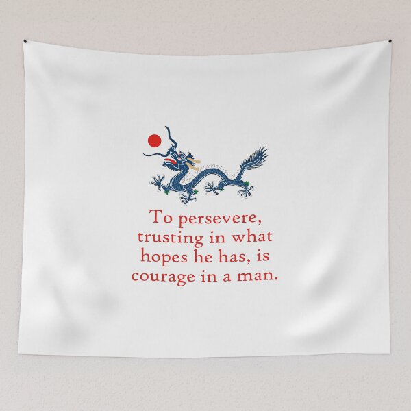 Item preview, To Persevere Trusting In What Hopes - Perseverance Quote designed and sold by CrankyOldDude.