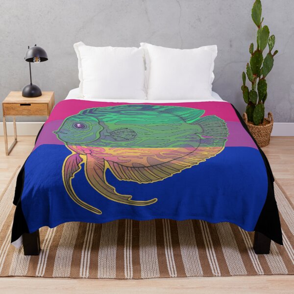 Item preview, Discus fish - King of the aquarium - bisexual colours inverted Black designed and sold by Puddmuppy.