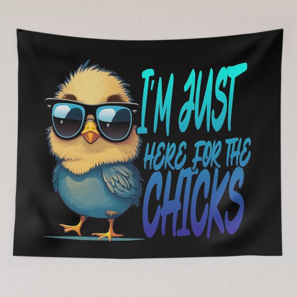 Item preview, Im Just Here For The Chicks  designed and sold by Animal-ink.