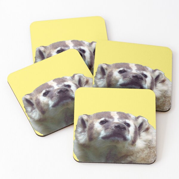 Item preview, Fred the American Badger (yellow background) designed and sold by PowerfulPhotos.