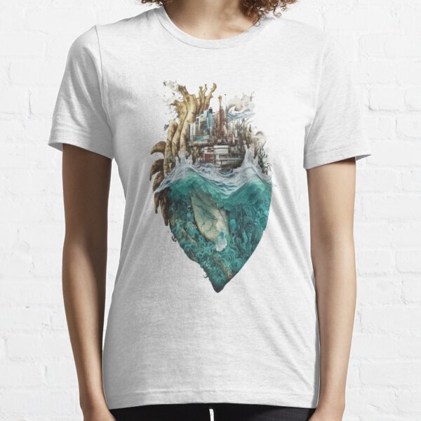 Short-Sleeve Womens T-Shirt Heart Belongs To Pirate