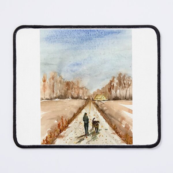 Item preview, Out for a dog stroll designed and sold by watercolorsLiz.