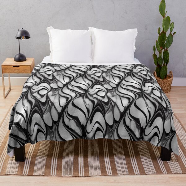 Artikelvorschau, Monochrome Marbling -  Black & White Marbled Pattern entworfen und verkauft von Fine Prints.