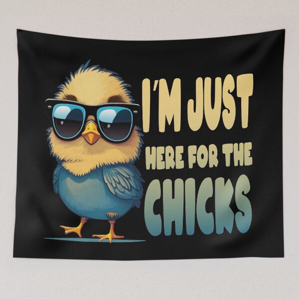 Item preview, Im Just Here For The Chicks Cute Easter Design designed and sold by Animal-ink.