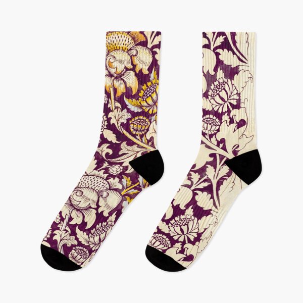 Item preview, purple yellow floral pattern designed and sold by JD369.