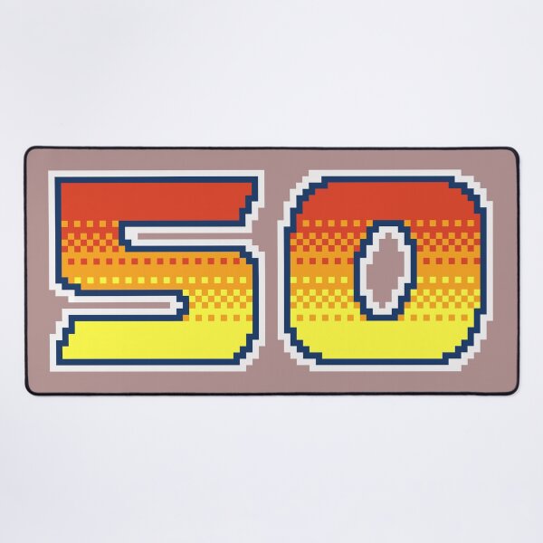 Item preview, 50 Pixel Font Fifty in Red Orange and Yellow designed and sold by pixeltogs.