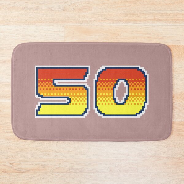 Item preview, 50 Pixel Font Fifty in Red Orange and Yellow designed and sold by pixeltogs.