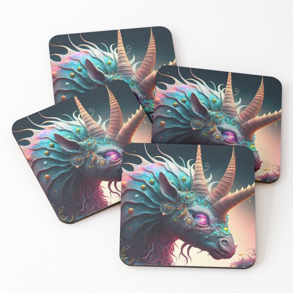 Item preview, Trinicorn - Rare Magical Unicorn With Three Horns from Another Dimension - very high resolution - Original Artwork designed and sold by CloudofKnowing.