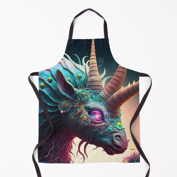 Item preview, Trinicorn - Rare Magical Unicorn With Three Horns from Another Dimension - very high resolution - Original Artwork designed and sold by CloudofKnowing.
