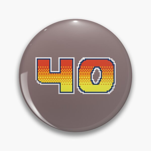Item preview, 40 Pixel Font Forty in Red Orange and Yellow designed and sold by pixeltogs.
