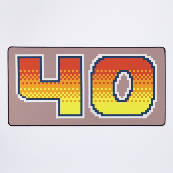 Item preview, 40 Pixel Font Forty in Red Orange and Yellow designed and sold by pixeltogs.