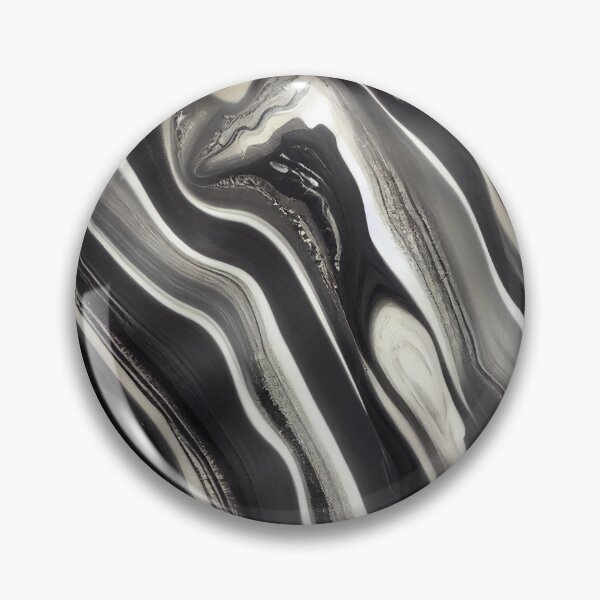 Item preview, Marbling in Monochrome -  Black & White Marbled Pattern designed and sold by Fine Prints.