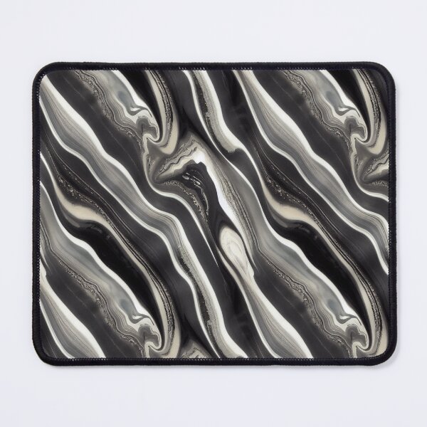 Item preview, Marbling in Monochrome - Black & White Marbled Pattern designed and sold by Fine Prints.