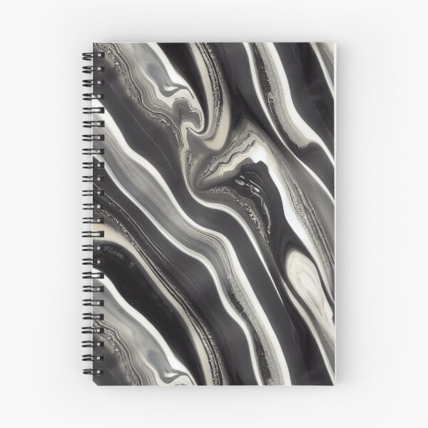 Item preview, Marbling in Monochrome -  Black & White Marbled Pattern designed and sold by Fine Prints.