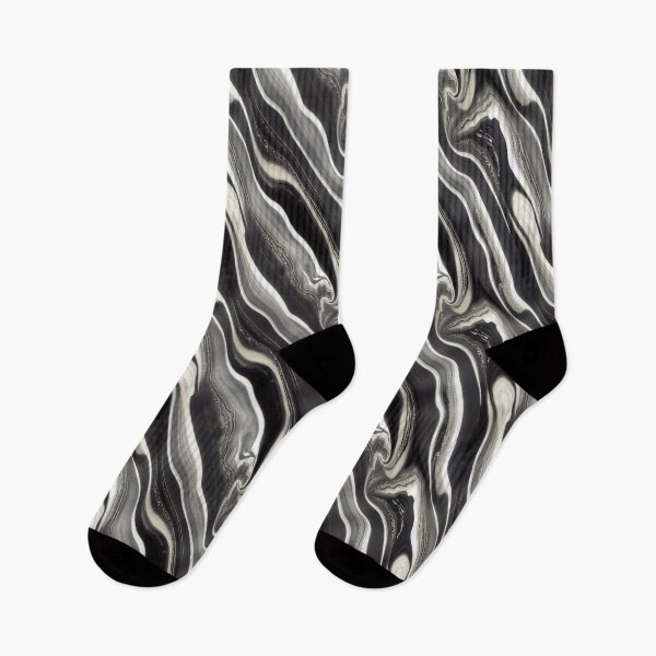 Item preview, Marbling in Monochrome -  Black & White Marbled Pattern designed and sold by Fine Prints.