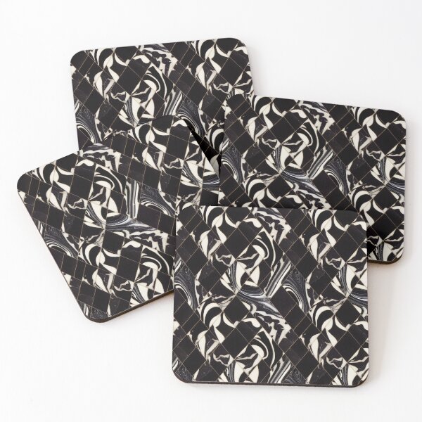 Artikelvorschau, Marbled in Monochrome -  Black & White Marbled Pattern entworfen und verkauft von Fine Prints.