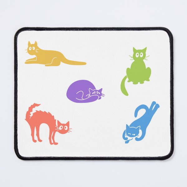 Item preview, Five Multicolored Cats designed and sold by haldoodles18.