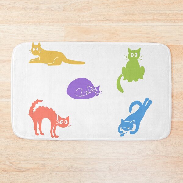 Item preview, Five Multicolored Cats designed and sold by haldoodles18.
