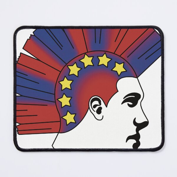 Item preview, Red and blue mohawk punk designed and sold by Becstrates.