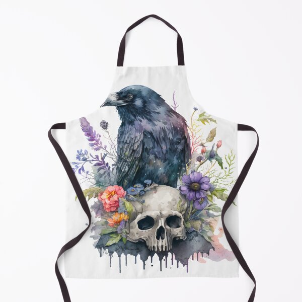 Item preview, Watercolor Raven designed and sold by 9livescanvas.