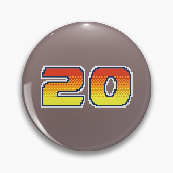 Item preview, 20 Pixel Font Twenty in Red Orange and Yellow designed and sold by pixeltogs.